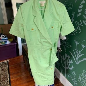 Escada wrap trench dress